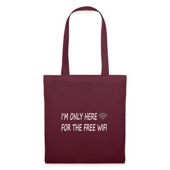 Wifi Wifi Teens Teens Free Wifi - Tote Bag - burgundy - Front