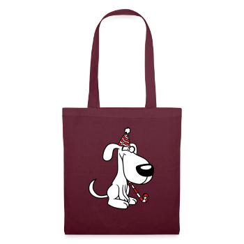 Dog Birthday New Year's Eve Party Hat Celebrate Toad - Tote Bag - burgundy - Front