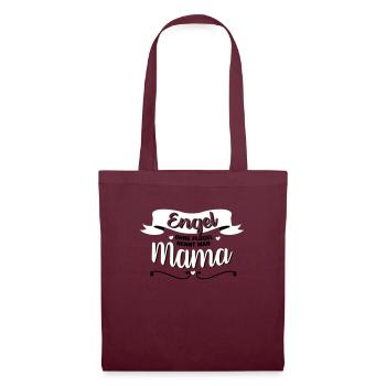 Engel Mama - Stoffbeutel - Burgunderrot - Vorne