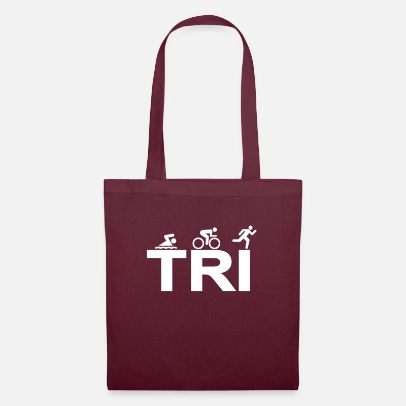 triathlon - Tote Bag - burgundy