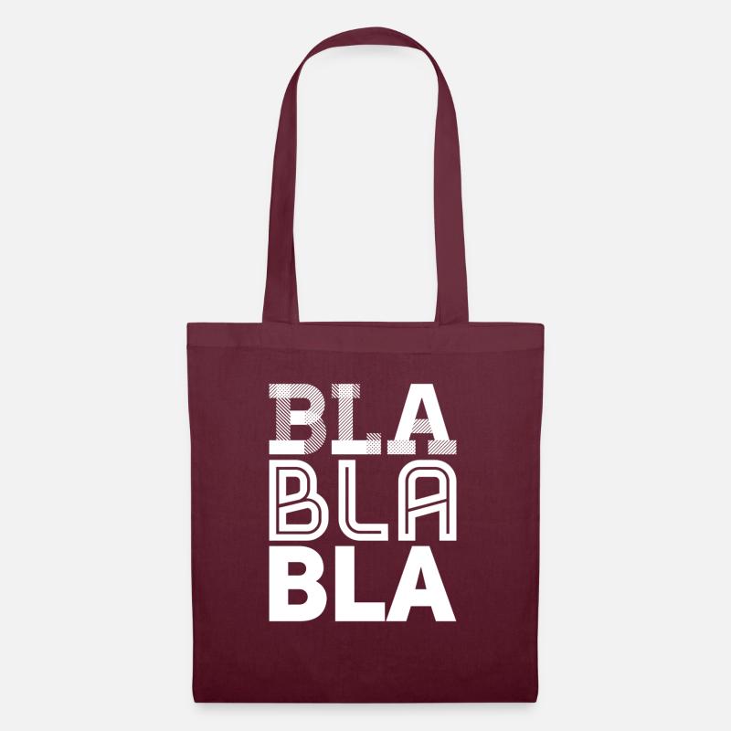 bla bla bla - Tote Bag - burgundy