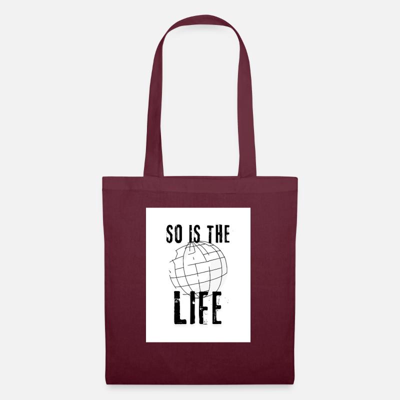 So is the life - Stoffbeutel - Burgunderrot