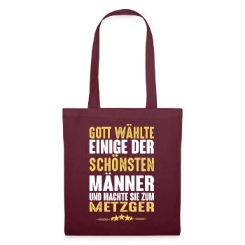 Metzger - Metzger - Stoffbeutel - Burgunderrot - Vorne
