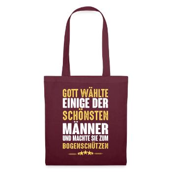 Bogenschiessen - Bogenschützen - Stoffbeutel - Burgunderrot - Vorne