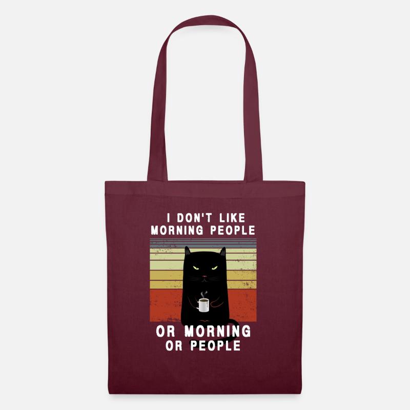 I hate tomorrow people and tomorrow and people - Tote Bag - burgundy