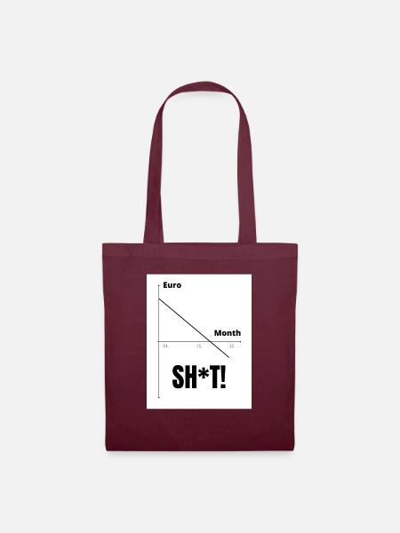 SH*T! - Stoffbeutel - Burgunderrot