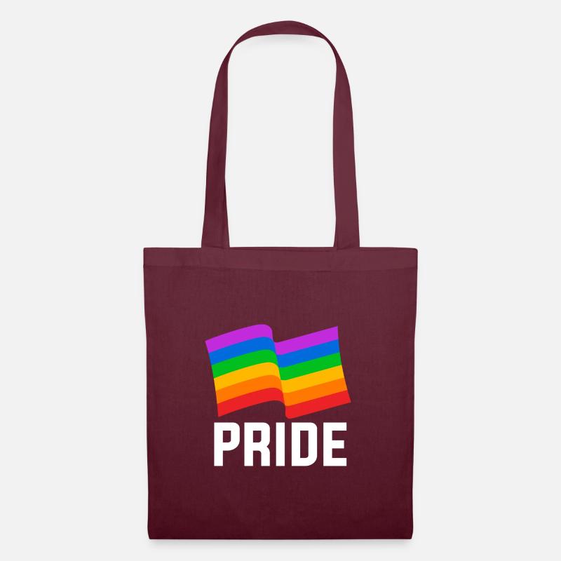 Drapeau PRIDE - Sac en tissu - bordeaux