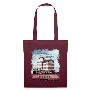 Märke lighthouse products, Finland Lighthouse, colour - Tote Bag - burgundy - Front