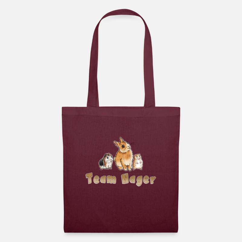 Team Nager - Stoffbeutel - Burgunderrot