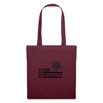 Fuckoffcorona - Stoffbeutel - Burgunderrot - Vorne