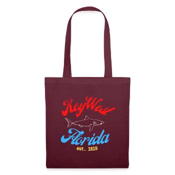 Florida - Key West - Tote Bag - burgundy - Front