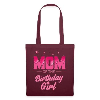 Femme Maman de la fille d’anniversaire Maman Maman Grand-mère - Sac en tissu - bordeaux - Devant