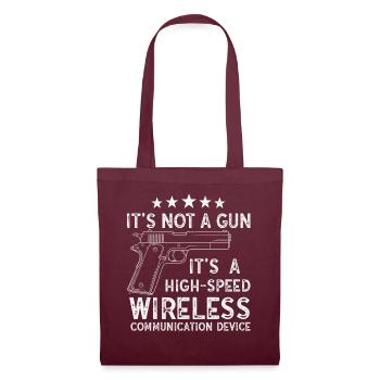 Its Not A Gun Meme Funny Its Not A Gun - Tote Bag - burgundy - Front