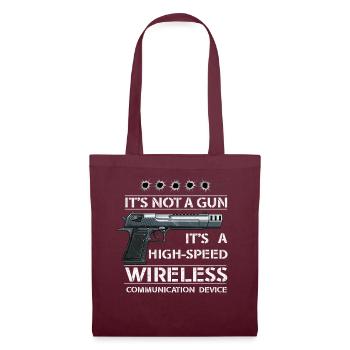 Its Not A Gun Meme Funny Its Not A Gun - Tote Bag - burgundy - Front