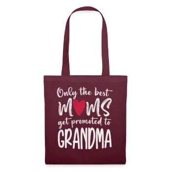 Seules les meilleures mamans sont promues à grand-mère - Sac en tissu - bordeaux - Devant