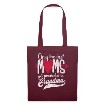 Seules les meilleures mamans sont promues à grand-mère - Sac en tissu - bordeaux - Devant