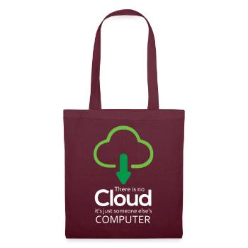 Il n’y a pas de nuage, c’est juste celui de quelqu’un d’autre - Sac en tissu - bordeaux - Devant