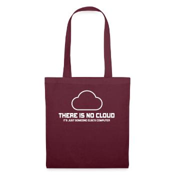 Il n’y a pas de nuage, c’est juste celui de quelqu’un d’autre - Sac en tissu - bordeaux - Devant