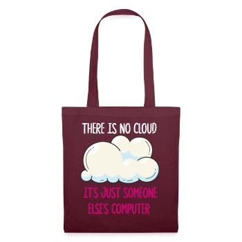 Il n’y a pas de nuage, c’est juste celui de quelqu’un d’autre - Sac en tissu - bordeaux - Devant