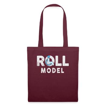 Roll Model Disability Awareness PWD Wheelchair - Tote Bag - burgundy - Front