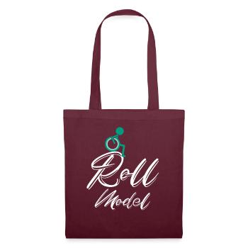 Roll Model Disability Awareness PWD Wheelchair - Tote Bag - burgundy - Front