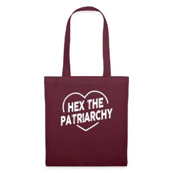 Hex The Patriarchy - Tote Bag - burgundy - Front