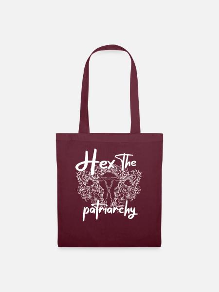 Hex The Patriarchy - Stoffbeutel - Burgunderrot
