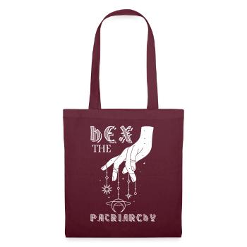 Hex The Patriarchy - Tote Bag - burgundy - Front