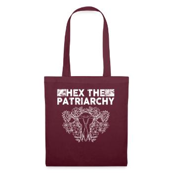 Hex The Patriarchy - Tote Bag - burgundy - Front