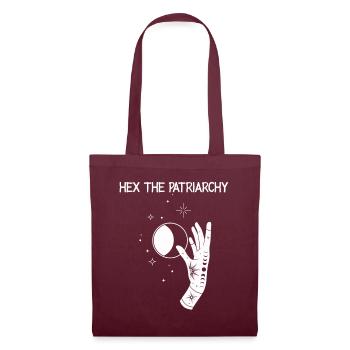 Hex The Patriarchy - Tote Bag - burgundy - Front