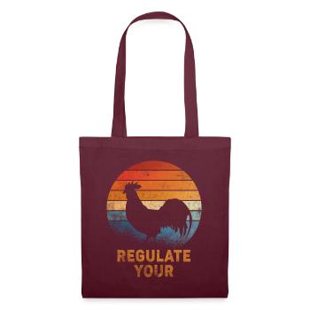 Régulez votre coq Pro Choice Féministe - Sac en tissu - bordeaux - Devant