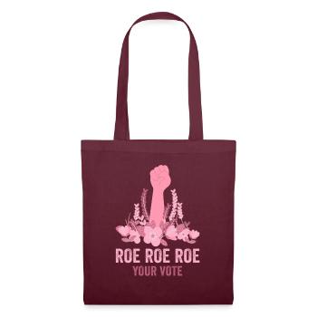 Roe Your Vote Pro-Choice Womens Feminist - Stoffbeutel - Burgunderrot - Vorne
