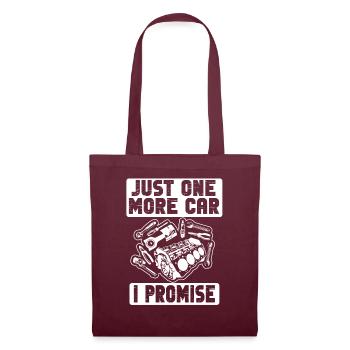 Juste une pièce de voiture de plus que je promets - Sac en tissu - bordeaux - Devant