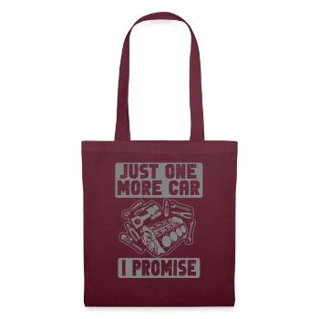Juste une pièce de voiture de plus que je promets - Sac en tissu - bordeaux - Devant