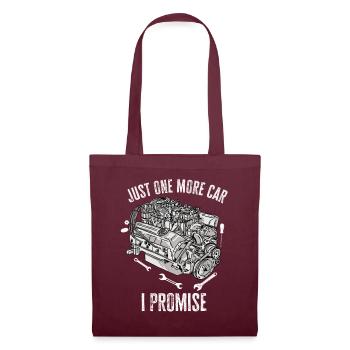 Juste une pièce de voiture de plus que je promets - Sac en tissu - bordeaux - Devant