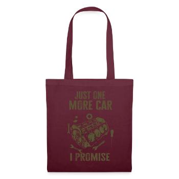Juste une pièce de voiture de plus que je promets - Sac en tissu - bordeaux - Devant