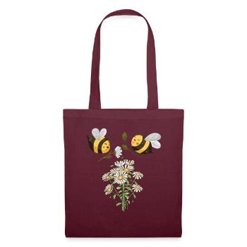 Marguerites Daisy Summer Daisies Flower Garden - Stoffbeutel - Burgunderrot - Vorne