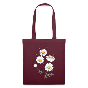 Marguerites Daisy Summer Daisies Flower Garden - Tote Bag - burgundy - Front