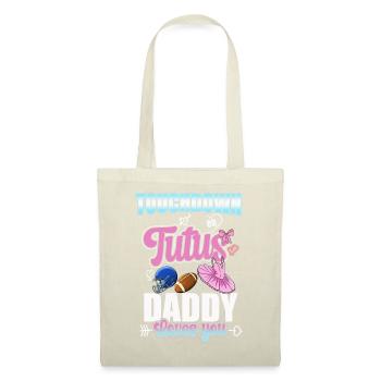 Touchdown ou Tutus Daddy t’aime - Sac en tissu - nature - Devant