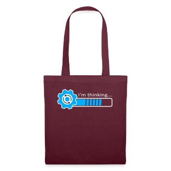 I'm Thinking Stand By, I'm Processing This - Tote Bag - burgundy - Front