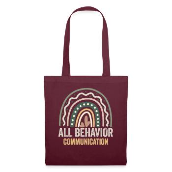 Tout comportement est une forme de communication - Sac en tissu - bordeaux - Devant