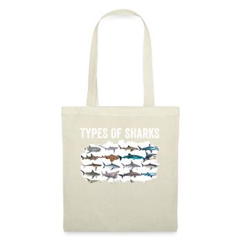 Types of Sharks - Stoffbeutel - Natur - Vorne