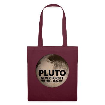 N’oubliez jamais Pluto Design Retro Style Funny Space - Sac en tissu - bordeaux - Devant
