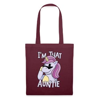 I am That Auntie - Stoffbeutel - Burgunderrot - Vorne