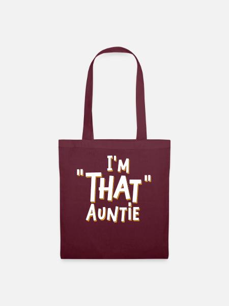 I am That Auntie - Stoffbeutel - Burgunderrot