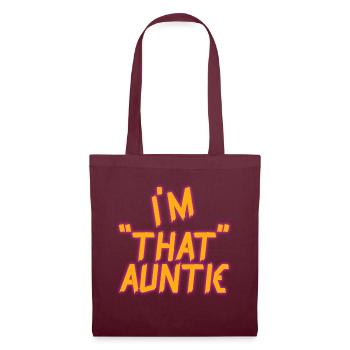 I am That Auntie - Stoffbeutel - Burgunderrot - Vorne