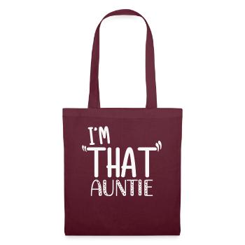 I am That Auntie - Stoffbeutel - Burgunderrot - Vorne