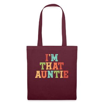 I am That Auntie - Stoffbeutel - Burgunderrot - Vorne