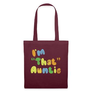 I am That Auntie - Stoffbeutel - Burgunderrot - Vorne