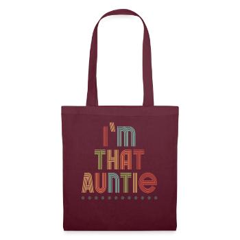 I am That Auntie - Stoffbeutel - Burgunderrot - Vorne